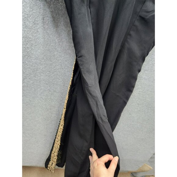 Elegant Black & Gold Embroidered Kurta Dress Size 42 Dry Clean Only - Picture 6 of 6